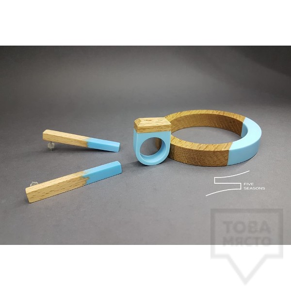 Дизайнерски обеци Five seasons - color sticks