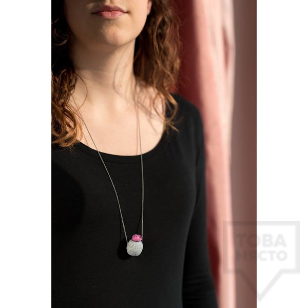 Ръчно изработено колие  3va - Granite Dots