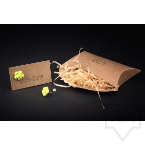 Ръчно изработени обеци 3va - "SuccuLove" - red