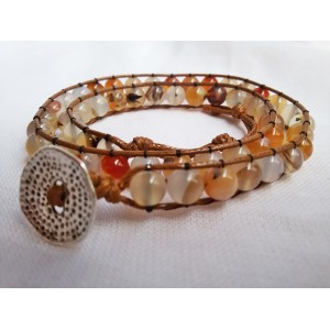 Ръчно изработена двойна увивна гривна Akcesora