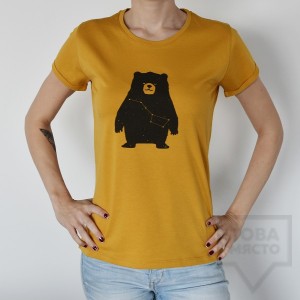 Дамска тениска Almost a Brand - The Big Мечо mustard