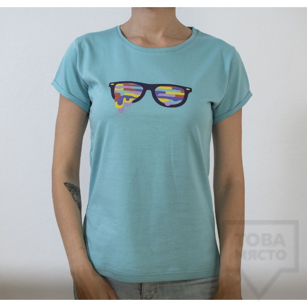 Дамска тениска Almost a Brand - Fly the Earth green