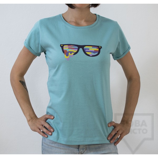 Дамска тениска Almost a Brand - Fly the Earth green