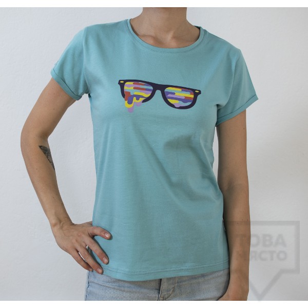 Дамска тениска Almost a Brand - Fly the Earth green