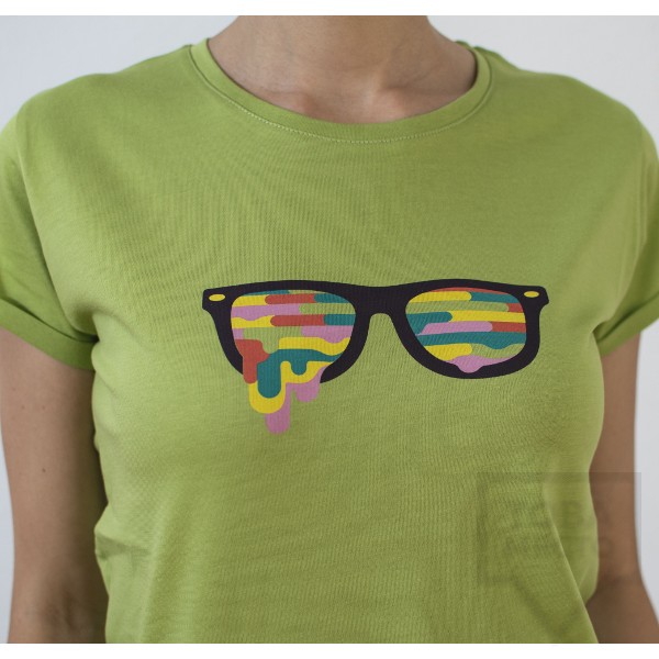 Дамска тениска Almost a Brand - Fly the Earth green