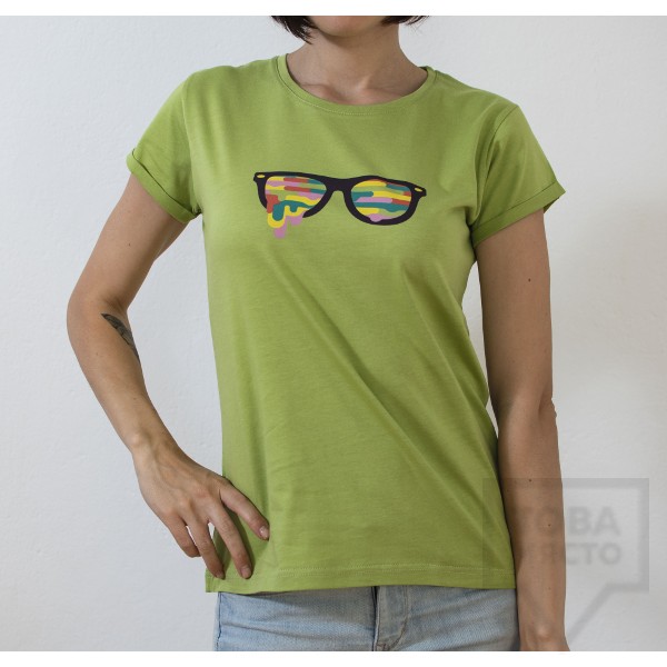 Дамска тениска Almost a Brand - Fly the Earth green