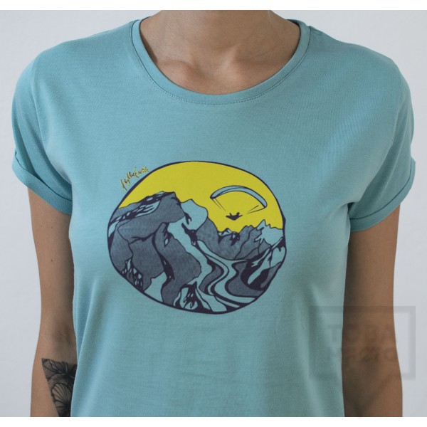 Дамска тениска Almost a Brand - Fly the Earth green