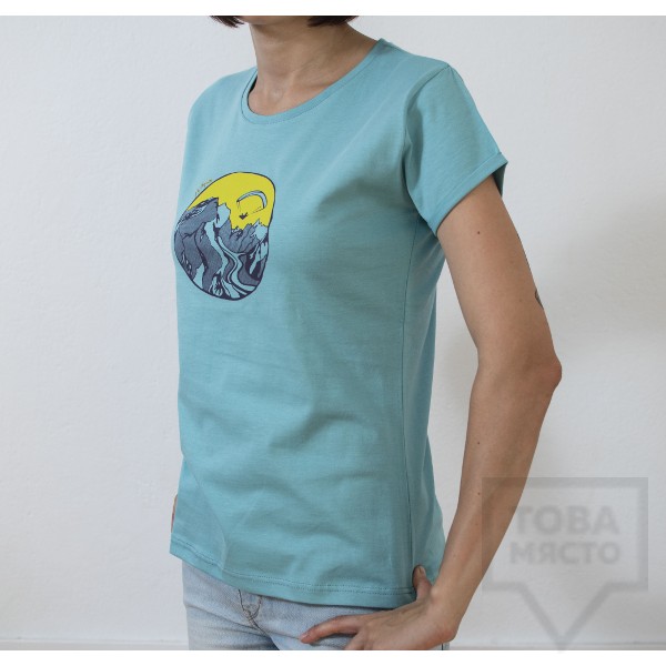 Дамска тениска Almost a Brand - Fly the Earth green