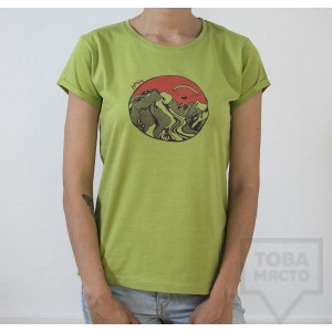 Дамска тениска Almost a Brand - Fly the Earth green