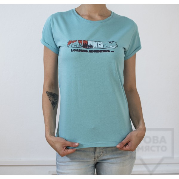 Дамска тениска Almost a Brand - Loading adventure blue
