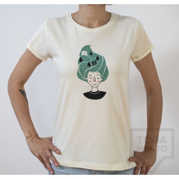 Дамска тениска Almost a Brand - Mind Map white