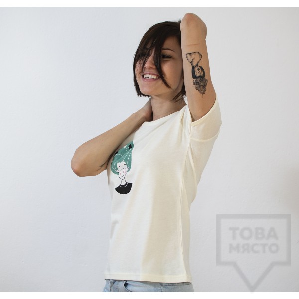 Дамска тениска Almost a Brand - Mind Map white