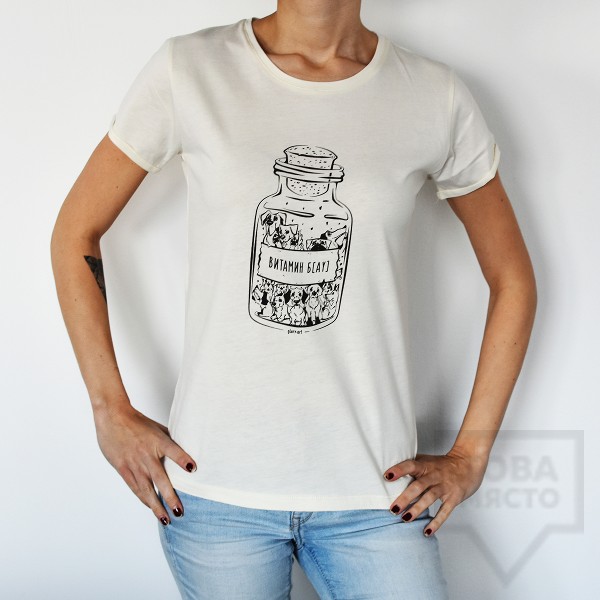 Дамска тениска Almost a Brand - Витамин Бау