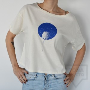 Дамска тениска Crop Almost a Brand - Cosmic Squeak