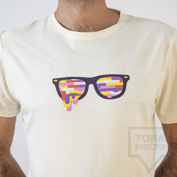 Мъжка тениска Almost a Brand - Color high white