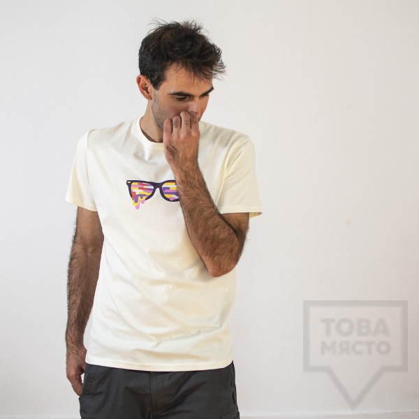 Мъжка тениска Almost a Brand - Color high white