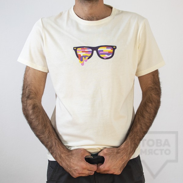 Мъжка тениска Almost a Brand - Color high white