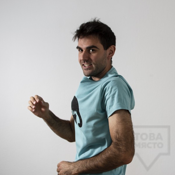 Мъжка тениска Almost a Brand - Див съм blue