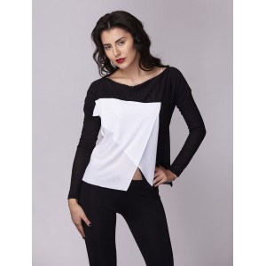 Дамска блуза Амбиция - Оригами white