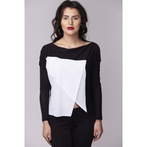 Дамска блуза Амбиция - Оригами white