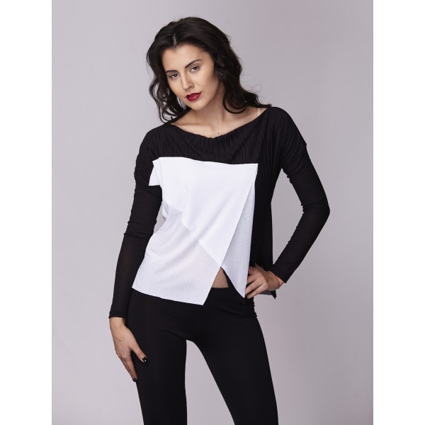 Дамска блуза Амбиция - Оригами white