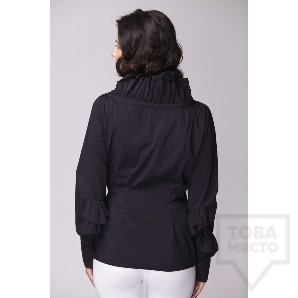 Дамска риза Амбиция - Асиметрия black