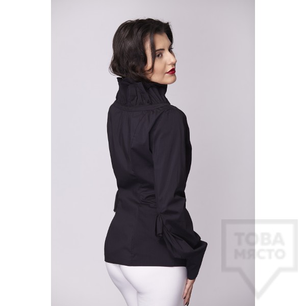 Дамска риза Амбиция - Асиметрия black