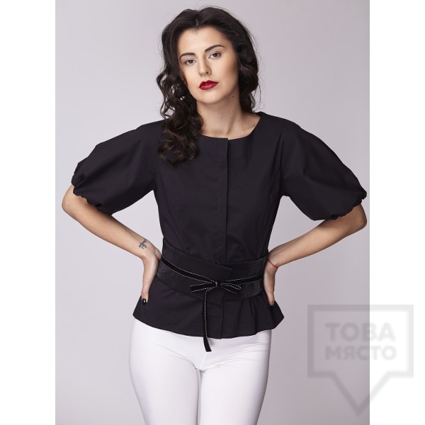 Дамска риза Амбиция - Буфан black