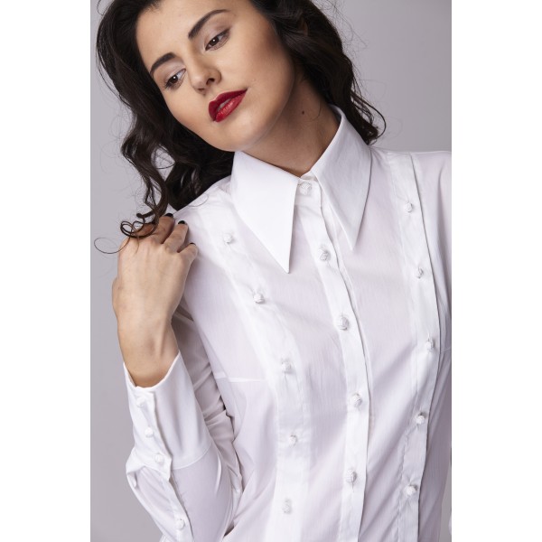 Дамска риза Амбиция - Таня white