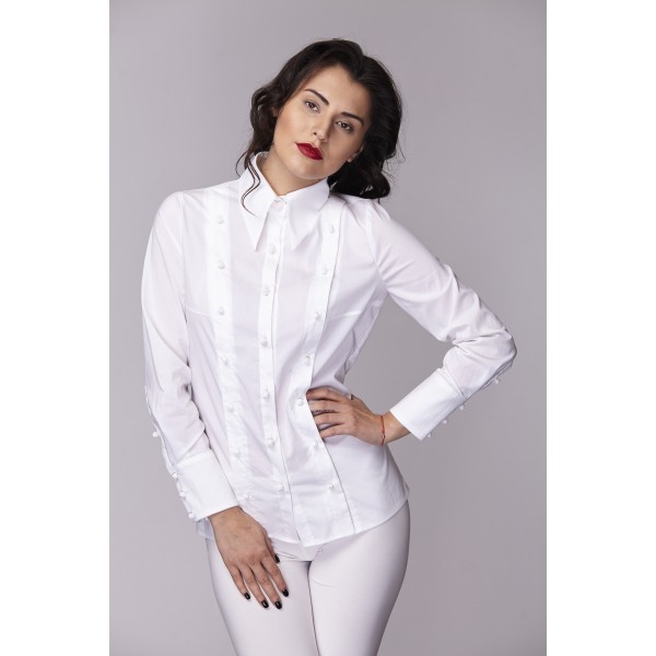 Дамска риза Амбиция - Таня white