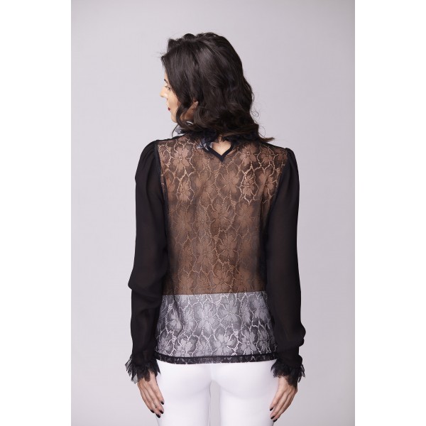 Дамска риза Амбиция - Романс black