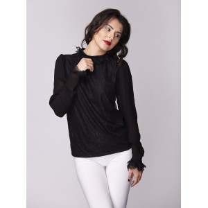 Дамска риза Амбиция - Романс black