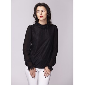 Дамска риза Амбиция - Романс black