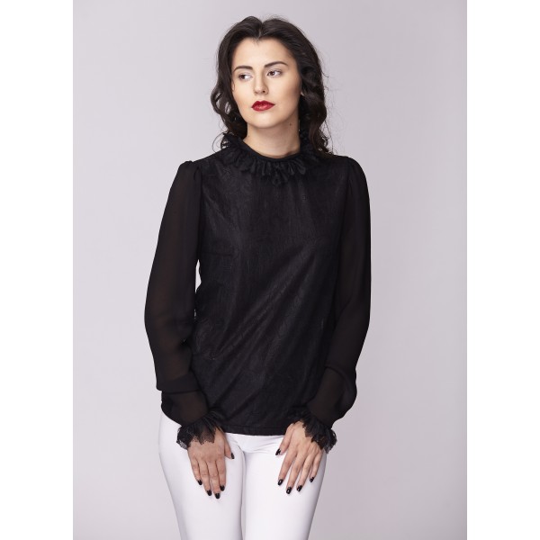 Дамска риза Амбиция - Романс black