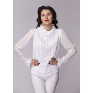 Дамска риза Амбиция - Романс white