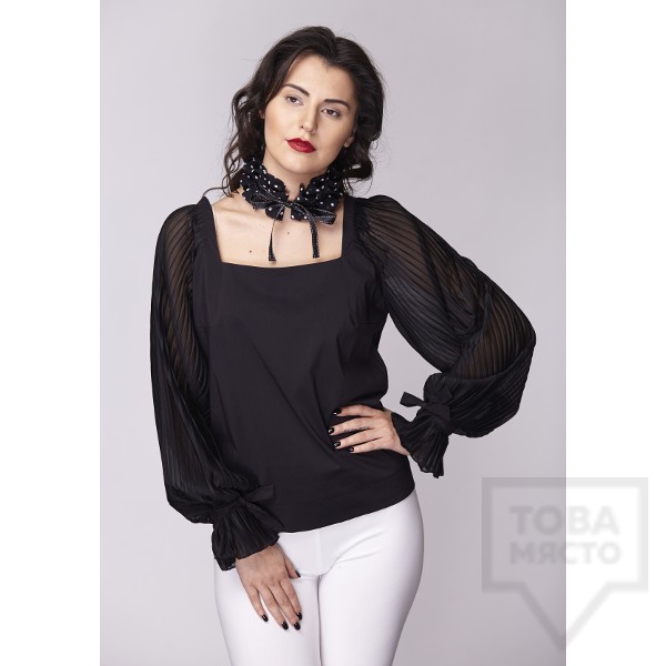 Дамска риза Амбиция - Солей black