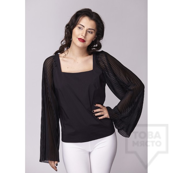 Дамска риза Амбиция - Солей black