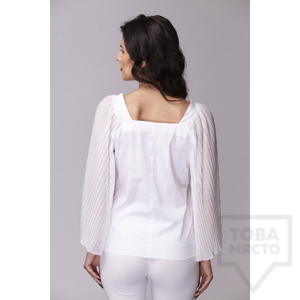 Дамска риза Амбиция - Солей white