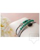 Сет ръчно изработени гривни Amelis - breezy green