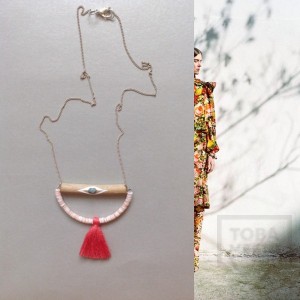 Ръчно изработено колие Anna - елемент земя