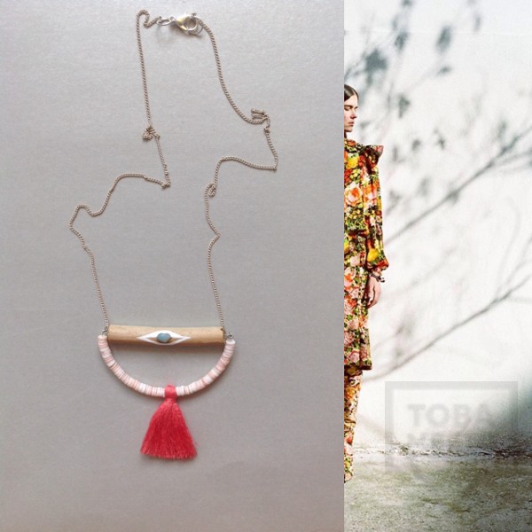 Ръчно изработено колие Anna - елемент земя