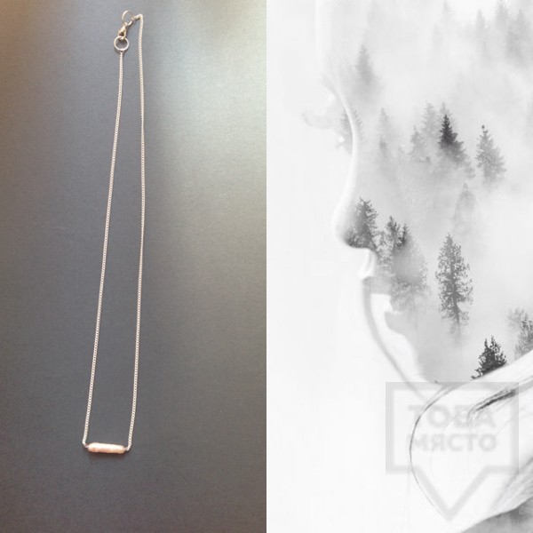 Ръчно изработено колие Anna - зимен полъх