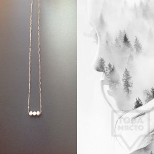 Ръчно изработено колие Anna - зимно сияние