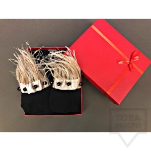 Дамски къси чорапи ArtLab - Beautiful Swan