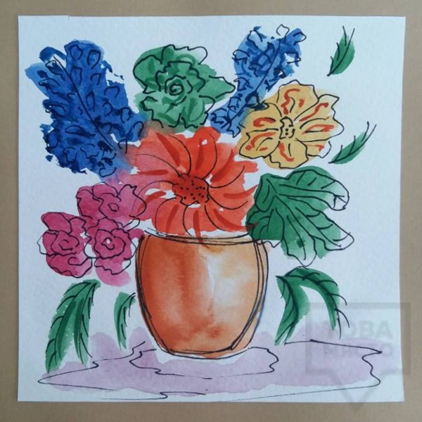 Ръчно изработена картичка Art Raft - Натюрморт