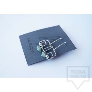 Ръчно изработени обеци Asia Petrova Jewerly - авантюрин