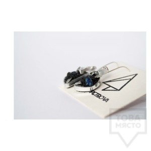 Ръчно изработени обеци Asia Petrova Jewerly - лапис лазули