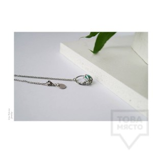 Ръчно изработено колие Asia Petrova Jewerly - evergreen