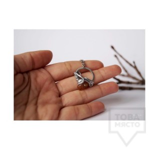 Ръчно изработено колие Asia Petrova Jewerly - кехлибар