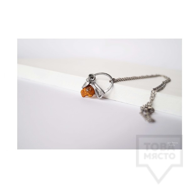 Ръчно изработено колие Asia Petrova Jewerly - кехлибар
